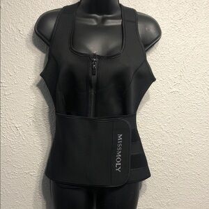 Black Waist Trainer Vest
